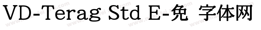 VD-Terag Std E字体转换
